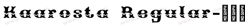 Kaarosta Regular字体转换
